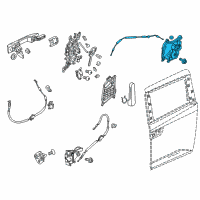 OEM 2013 Honda Odyssey Latch Assembly R Diagram - 72610-TK8-A02