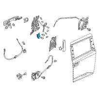 OEM 2014 Honda Odyssey Actuator Assembly, Driver Side Slide Door Latch Diagram - 72663-TK8-A01