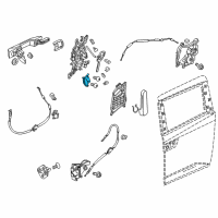 OEM 2013 Honda Odyssey Actuator Assembly, Driver Side Slide Door Latch Diagram - 72663-TK8-A01