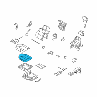 OEM 2008 Saturn Astra Pad, Front Seat Cushion Diagram - 13115626