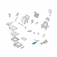 OEM Saturn Heater, Front Seat Cushion Diagram - 13244467