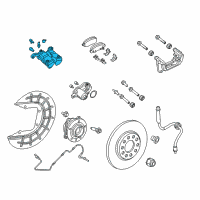 OEM 2022 Jeep Renegade CALIPER K-Disc Brake Diagram - 68263295AA