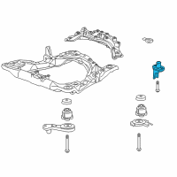 OEM Acura TL Rubber, Right Front Sub-Frame Middle Mounting Diagram - 50280-SDA-A01