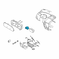 OEM Pontiac G3 Switch Asm, Outside Rear View Mirror Remote Control Diagram - 96829575