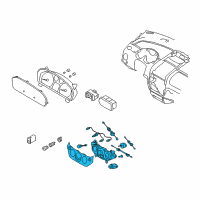 OEM Pontiac G3 Heater & Air Conditioner Programmer Blower Switch Assembly *Black Diagram - 96650504