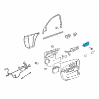 OEM 2017 GMC Terrain Handle, Inside Diagram - 84593759