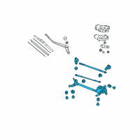 OEM Honda Accord Link, FR. Wiper Diagram - 76530-TE0-A01