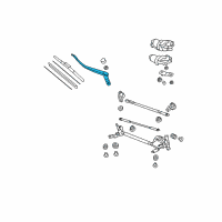 OEM Honda Accord Arm, Windshield Wiper (Passenger Side) Diagram - 76610-TE0-A01