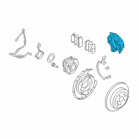 OEM 2011 Hyundai Veracruz Brake Assembly-Rear Wheel, LH Diagram - 58210-3J050