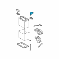 OEM 2010 Lexus GS450h Sensor Assy, Battery Current(For Active Stabilizer) Diagram - 28850-28040