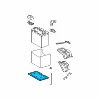 OEM Toyota Battery Tray Diagram - 74431-0R010