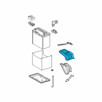 OEM 2011 Toyota RAV4 Battery Tray Mount Bracket Diagram - 74411-42021