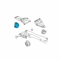 OEM 2010 BMW 535i xDrive Engine Mount Right Diagram - 22-11-6-776-668