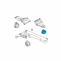 OEM 2008 BMW 535i Engine Mount Left Diagram - 22-11-6-769-285