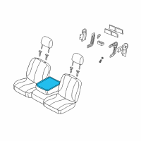 OEM Dodge Ram 2500 Cover-ARMREST Bin Diagram - 1FR291D5AA