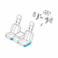 OEM Dodge Ram 1500 Pad-Front Seat Cushion Diagram - 5127751AC