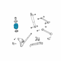 OEM Dodge Nitro Rear Coil Spring Diagram - 52109891AE