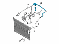 OEM Nissan Frontier HEAT EXCHANGER-INTERNAL Diagram - 92446-9BU2B