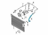 OEM 2022 Nissan Frontier HOSE-FLEXIBLE, LOW Diagram - 92480-9BU0C