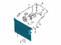 OEM 2022 Nissan Frontier CONDENSER & LIQUID TANK ASSY Diagram - 92100-9BU0A