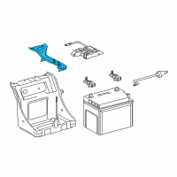 OEM 2016 Lexus GS450h Clamp Sub-Assy, Battery Diagram - 74406-30030