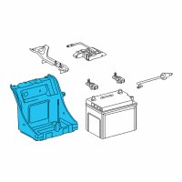 OEM 2018 Lexus GS450h Carrier Assy, Battery Diagram - 74410-30060