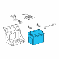 OEM 2013 Lexus GS450h Battery Diagram - 28800-31410