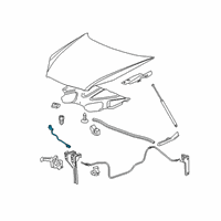 OEM 2006 Chevrolet Impala Switch Asm-Hood Ajar Indicator Diagram - 1999436