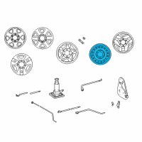 OEM 2001 Toyota Sequoia Wheel, Steel Diagram - 42601-AF010