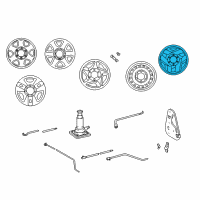 OEM 2004 Toyota Tacoma Wheel, Steel Diagram - 42601-04190