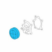 OEM 2009 Saturn Vue Pulley Diagram - 12577763