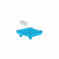 OEM Ford Mustang Battery Tray Diagram - F7ZZ-10732-AA