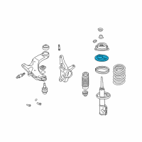OEM 1998 Hyundai Elantra Spring, Upper Seat Assembly Diagram - 54620-29000