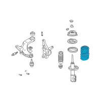 OEM 2002 Hyundai Elantra Spring-Front Diagram - 54630-2D030