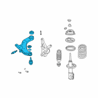 OEM Hyundai Elantra Arm Complete-Front Lower, RH Diagram - 54501-2D002-AS