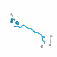 OEM 2019 Kia Rio Bar Assembly-Front Stabilizer Diagram - 54810H9000