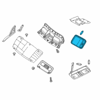 OEM 2021 Nissan NV1500 Lamp Assembly-Room Diagram - 26410-1PA0A