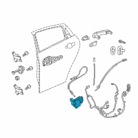 OEM Chevrolet Silverado 1500 LD Latch Diagram - 13533636