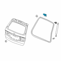 OEM 2006 Honda Odyssey Hinge, Tailgate Diagram - 68210-SHJ-A02ZZ