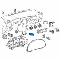 OEM Toyota Hazard Switch Diagram - 84332-02320