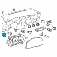 OEM 2014 Toyota Corolla Mirror Switch Diagram - 84870-02150