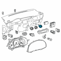 OEM 2014 Toyota RAV4 Dash Control Unit Diagram - 55903-0R020