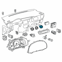 OEM 2016 Toyota RAV4 Dash Control Unit Diagram - 55903-0R020