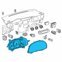 OEM 2017 Toyota Corolla Instrument Cluster Diagram - 83800F2P50