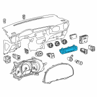 OEM 2019 Toyota Corolla Dash Control Unit Diagram - 55900-02A30