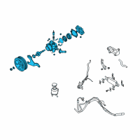 OEM 2014 Infiniti Q60 Power Steering Pump Assembly Diagram - 49110-JK01A