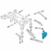 OEM BMW X3 Wheel Carrier, Rear Left Diagram - 33-40-6-797-569