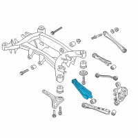 OEM 2013 BMW X3 Roll-Over Strut With Rubber Mount Diagram - 33-32-6-795-812