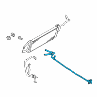 OEM Ford F-250 Super Duty Cooler Line Diagram - BC3Z-7R081-A