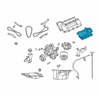 OEM 2003 Jeep Liberty Engine Intake Manifold Upper Diagram - 53031080AE